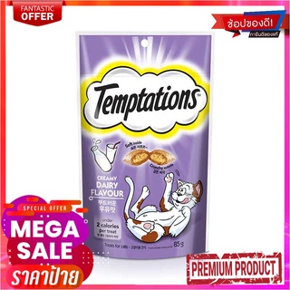 เทมเทชันส์ ขนมแมว รสครีมมี่ 85 กรัมTemptations Cat Treats Creamy Dairy 85 g