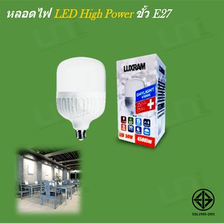 หลอดไฟ LED High Watage ขั้ว E27