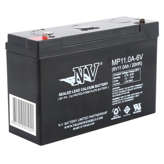 Dry battery DRY-CELL BATTERY NV MP 6V-11AH Emergency light torch Electrical work แบตเตอรี่แห้ง แบตเตอรี่แห้ง MP 6 V-11 A