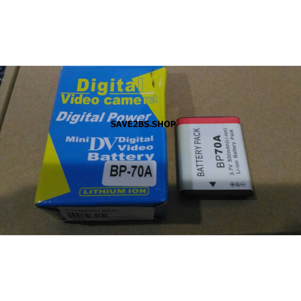 แบตกล้อง SAMSUNG BP70A  850mAh For SL50 ES65 ES75 PL80 PL200 SL605 AQ100