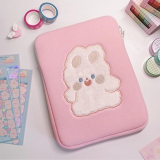 เคสแล็ปท็อป ลายหมี สีชมพู แฟชั่นเกาหลี สําหรับ 15 13 13.3 11 10.5 10.2 นิ้ว