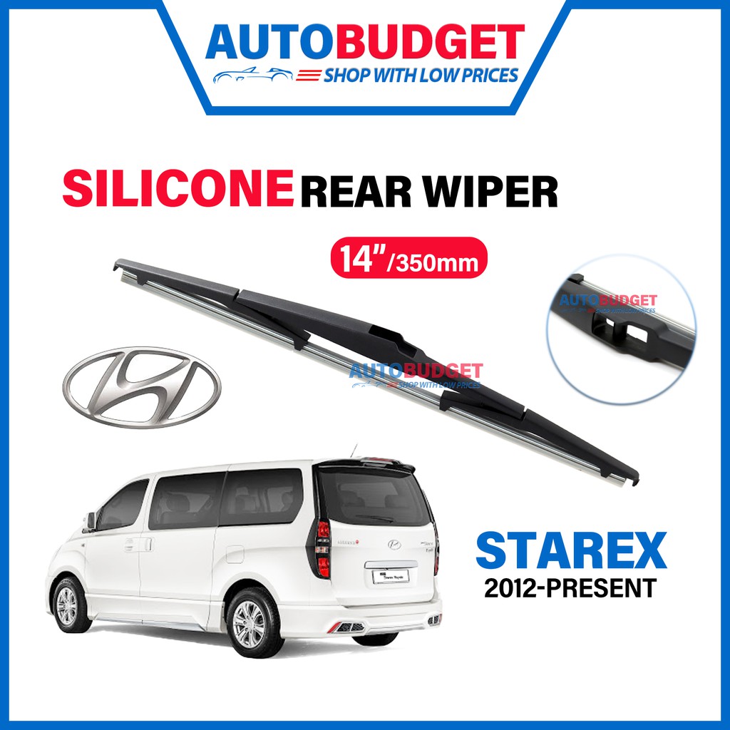 HYUNDAI STAREX 2012-PRESENT SILICONE ใบปัดน้ําฝนด้านหลัง (14") STAREX ที่ปัดน้ําฝนด้านหลัง AUTOBUDGE