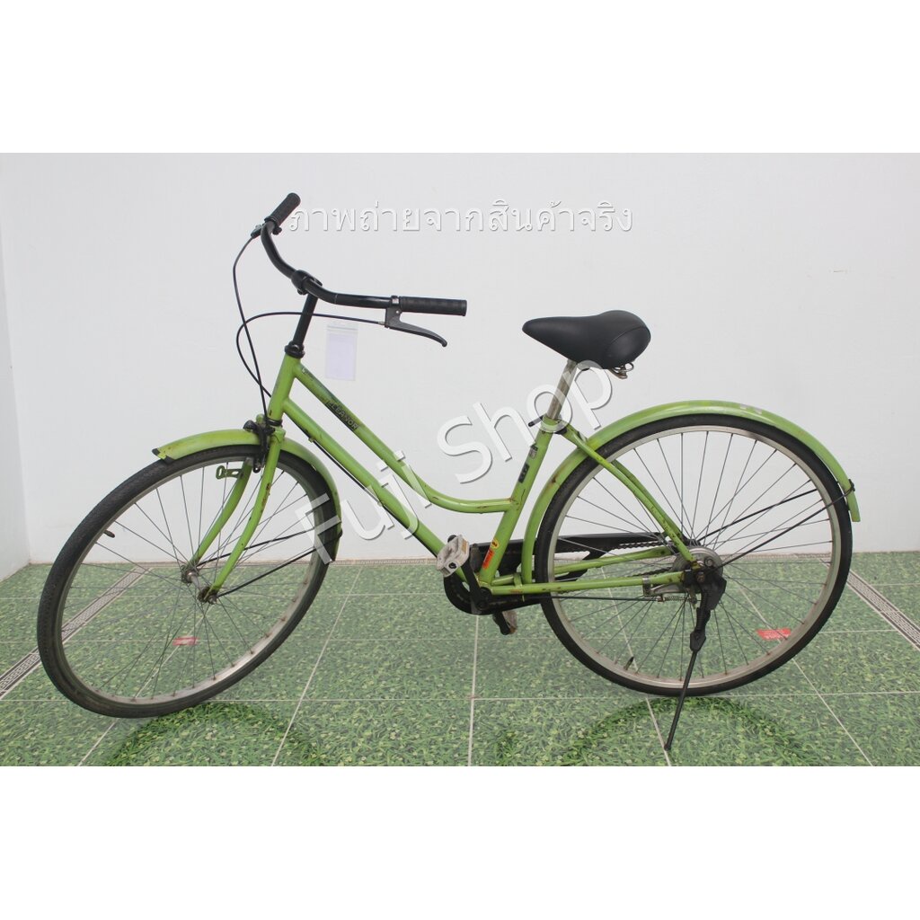 จักรยานญี่ปุ่น - ล้อ 27 นิ้ว - ไม่มีเกียร์ - สีเขียว [จักรยานมือสอง]