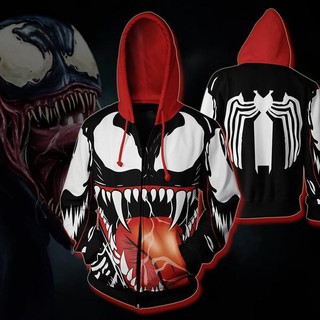 🔥เสื้อฮู้ดผ้า Polyester ลาย 3D ลาย VENOM🔥