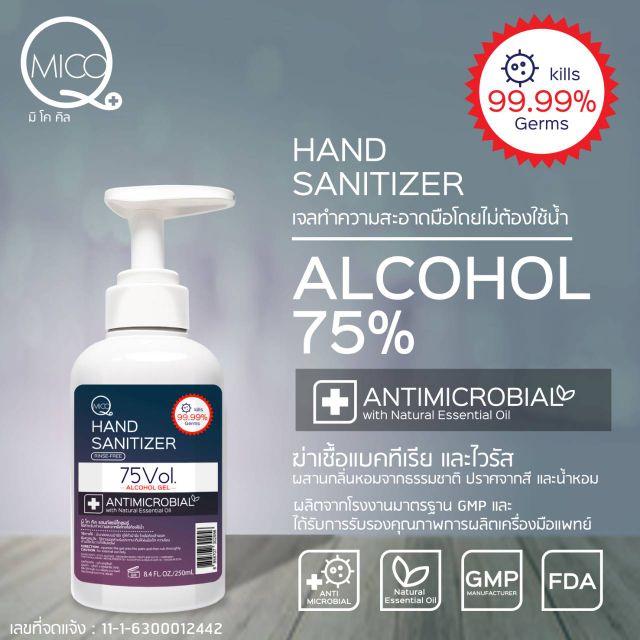 MicoQ Hand Sanitizer Alcohol Gel