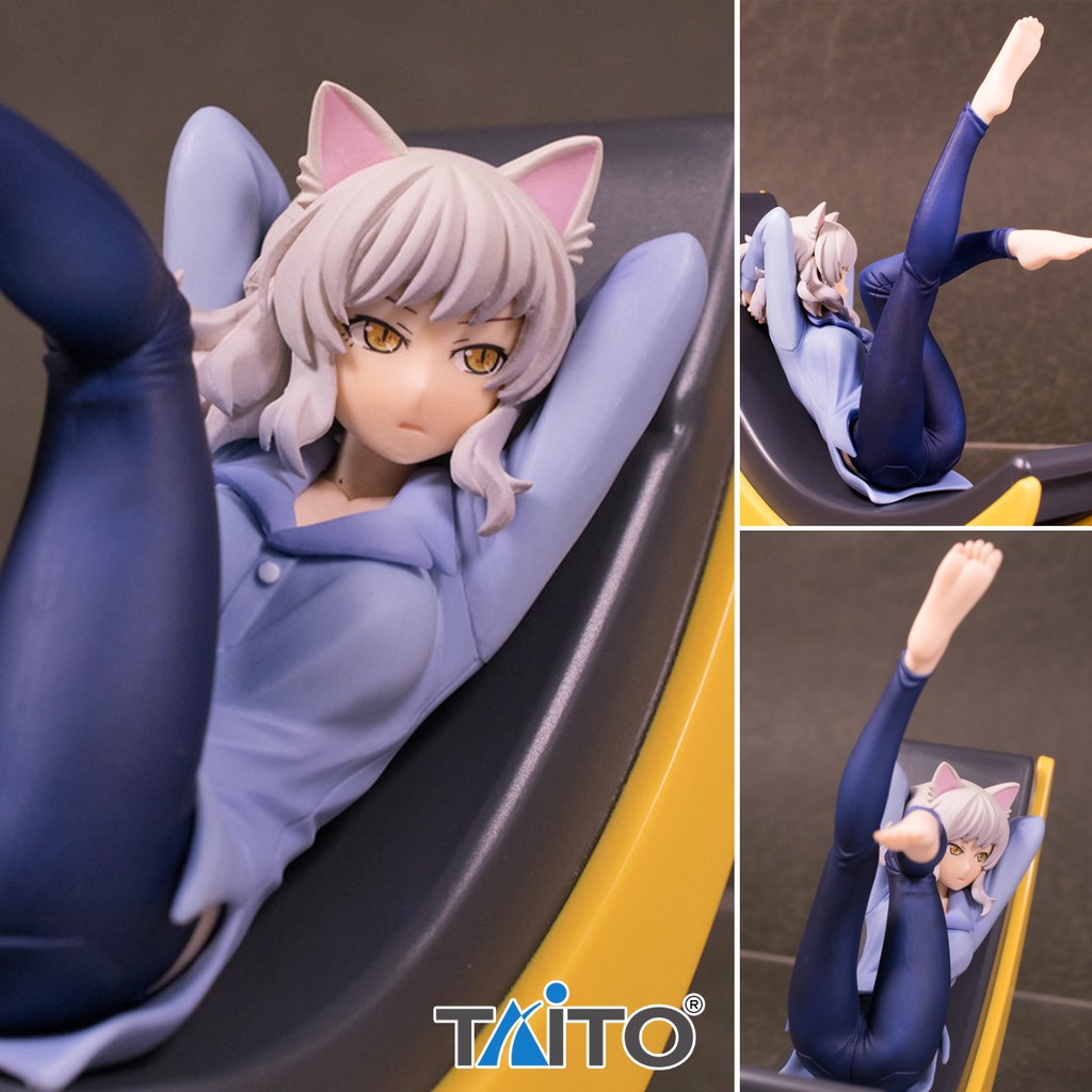 Model Figure งานแท้ Original Taito Monogatari Serie Bakemonogatari Black Hanekawa Tsubasa ฮาเนคาว่า 