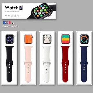 smart watch x16 watch 6 รุ่นใหม่ล่าสุด นาฬิกาอัจฉริยะ โทรได้ สวยมาก ขนาด 44 mm มีเก็บปลายทาง