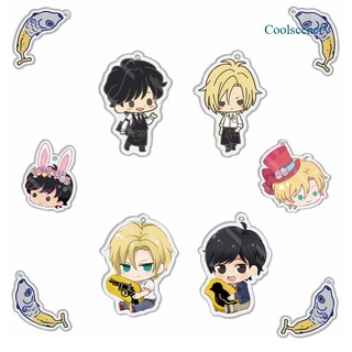 Coolscenery New Anime BANANA FISH Ash couple Acrylic Keychain Fashion Keyring