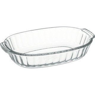 Iwaki KBT3854 ถาดอบทรงรีแก้วโบโรซิลิเกท 370 มิลลิลิตร(18 x 12 x 3.8 cm)ซื้อครบ 399 ส่งฟรี แบรนด์ญี่ปุ่น แก้วใสมาก เบาและ
