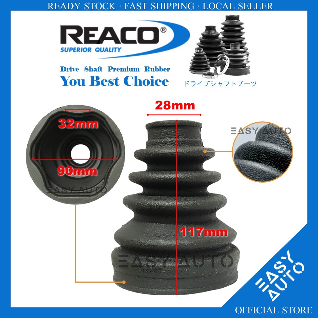 Toyota Prado RZJ120 RZJ125 VZJ120 RZJ121 VCJ125 KDJ120 KDJ121 KDJ125 28mm - 90mm Reaco Drive Shaft B