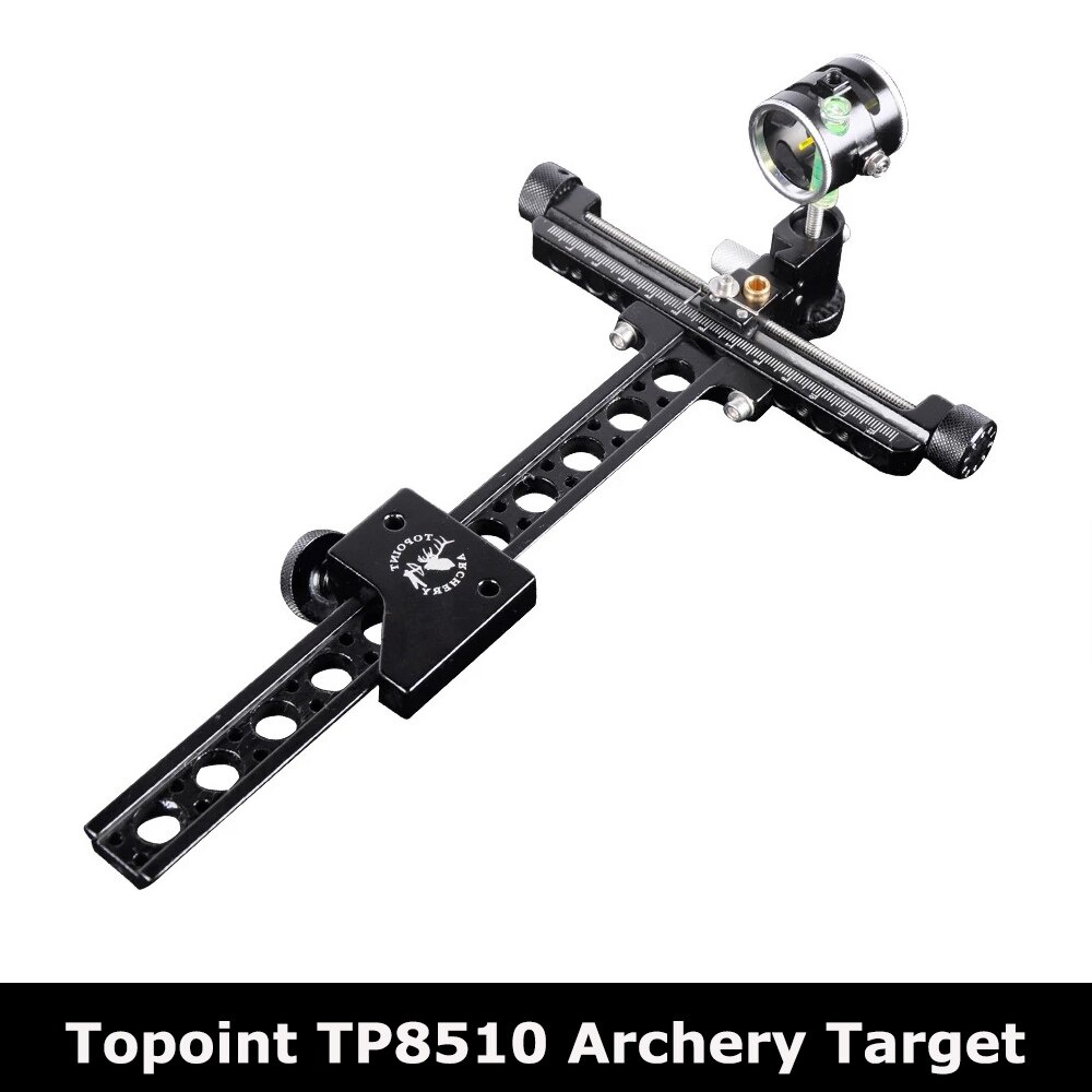 Topoint TP8510 เป้ายิงธนู 1 พิน 0.059" Compound Bow Recurve Bow Sight พร้อมไมโครปรับเสายาวล่าสัตว์ยิง