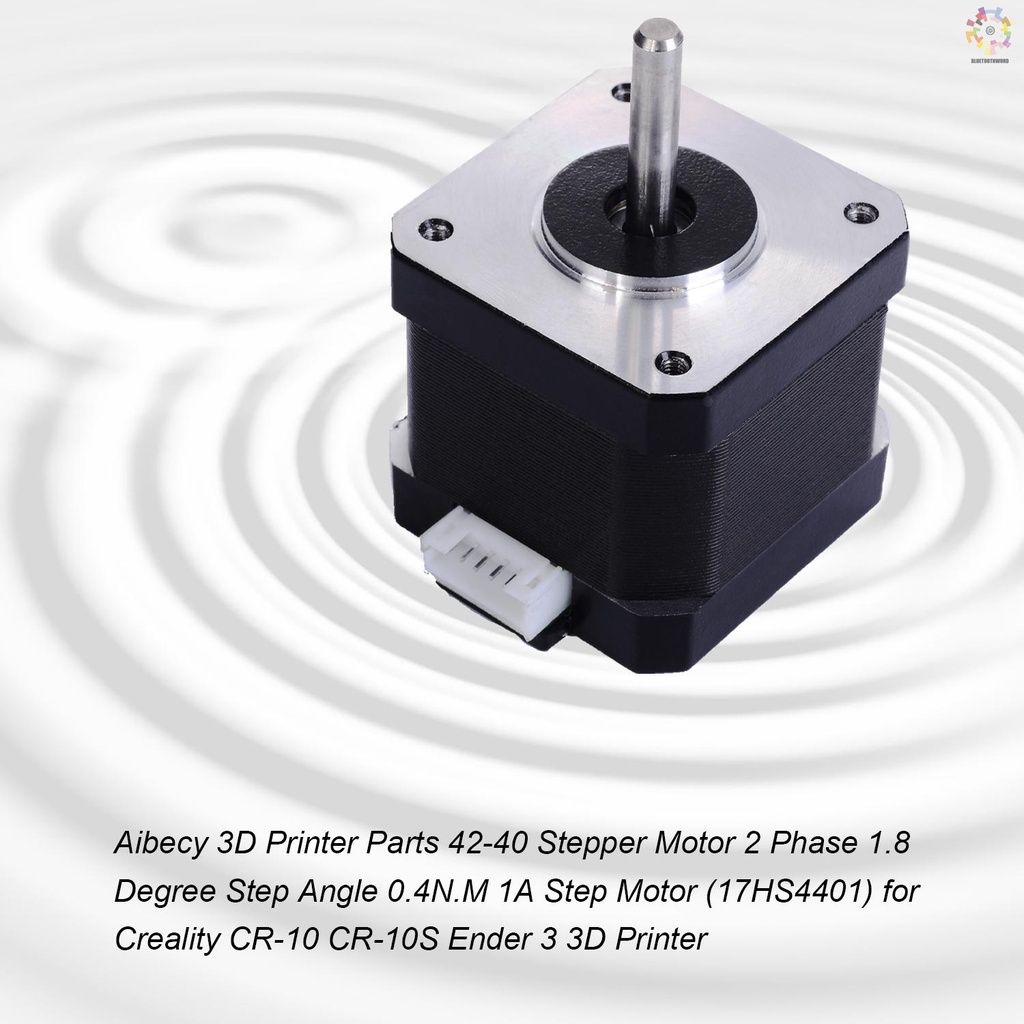 AKA♥BLUE READY♥Aibecy 3D Printer Parts 42-40 Stepper Motor 2 Phase 1.8 Degree Step Angle 0.4N.M 1A Step Motor (17HS4401)