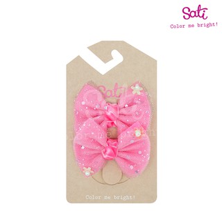 SATI - ยางมัดผม - T. PONYBAND PINK BOW PB024