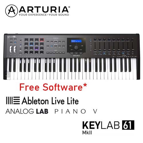 Arturia KeyLAB 61 MKII เป็น MIDI Controller แบบ Workstation สำหรับทำเพลงเต็มรูปแบบ
