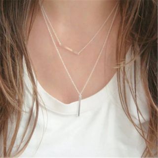 สร้อยคอมินิมอลเลเยอร์ ー| • Layered Minimal Necklace