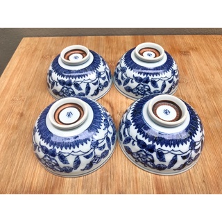 ชามกระเบื้องญี่ปุ่น จากประเทศญี่ปุ่น 4 ใบ 150฿