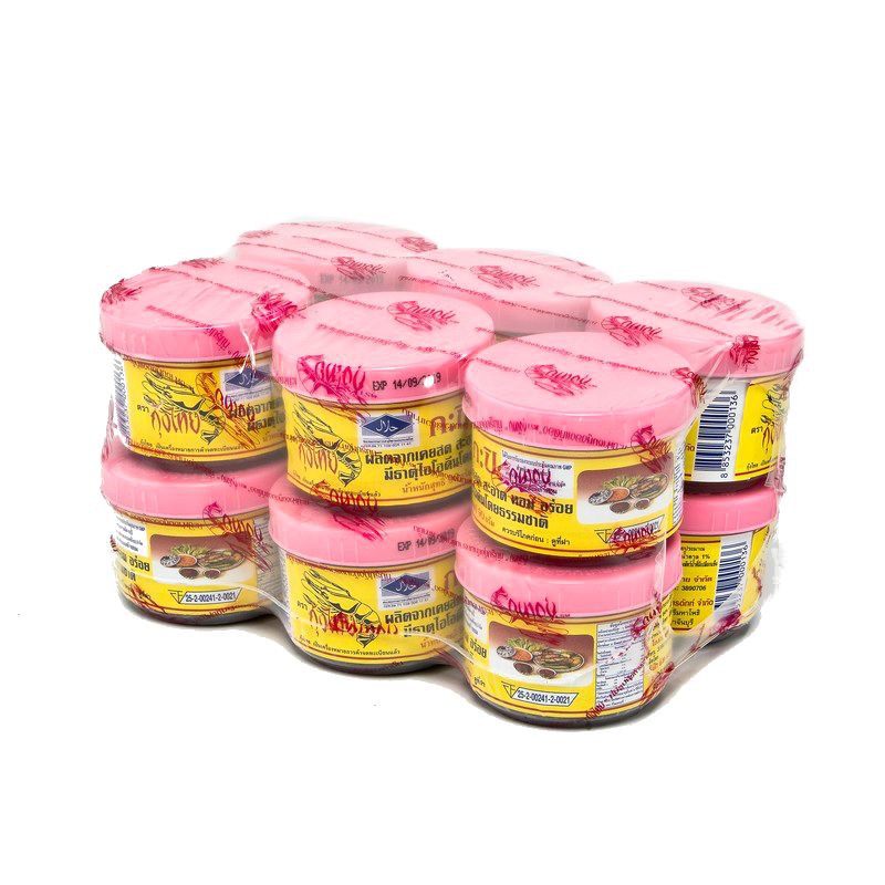 ตรากุ้งไทย กะปิ 90 กรัม x 12 กระปุก Thai Shrimp Shrimp Paste 90 grams x 12 pieces