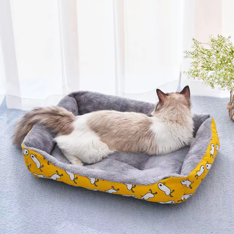 ที่นอนสัตว์เลี้ยง ที่นอนแมว เตียงสุนัข เตียงแมว เบาะสัตว์เลี้ยง เตียงหมา นุ่มสบาย ด้านล่างมีกันลื่น ไม่มีหมอน มี3ขนาด