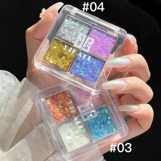 (ใหม่) ได้ 4 สี sequin eyeshadow cream เจลกากเพชรทาตา กลิตเตอร์วิ้งดาว 4สี