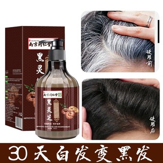 Black hair nourishing shampoo แชมพูบำรุงเส้นผมปิดผมขาว