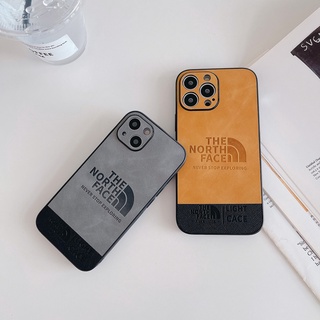 เคสโทรศัพท์มือถือหนัง ลาย North-Face สําหรับ Apple iPhone X Xs Xr 11 12 13 Pro Max
