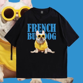 (มีของพร้อมส่ง)🔥เสื้อยืด🔥 FRENCH BULLDOG SUMMER COTTON 100%