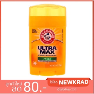 ‼️พร้อมส่ง‼️ Arm &amp; Hammer Ultra Max Advanced Sweat Control Fresh Antiperspirant Deodorant