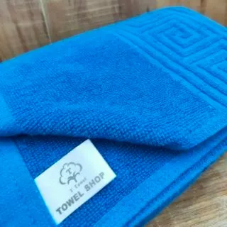 ผ้าเช็ดตัว หนาแน่นคงทน สีพื้นทอลายพรีเมี่ยม