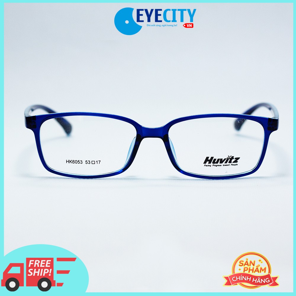 แฟชั่นเกาหลี Huvitz กรอบแว่นตาพลาสติกสีน้ําเงิน HK6053 - C5