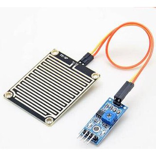 เซนเซอร์น้ำฝน ความชื้น Rain / Water Detection Sensor Module พร้อมสาย สำหรับ Arduino