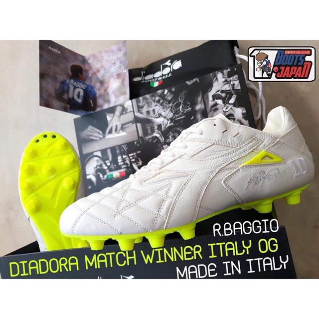 DIADORA MATCH WINNER "ROBERTO BAGGIO" ITALY OG MD ตัวทอปสุด ลิมิเต็ด ORIGINAL 1994 รองเท้าฟุตบอล ของแท้💯%