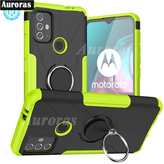 เคส Motorola G30 G20 G10 Power Magnetic Protector Phone Case Moto G30 G20 G10 Power + Navigation Ring Holder Cover Casing