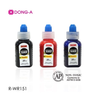 น้ำหมึกเติมปากกาเคมี DONG-A Refill 20 ml มี 3 สี