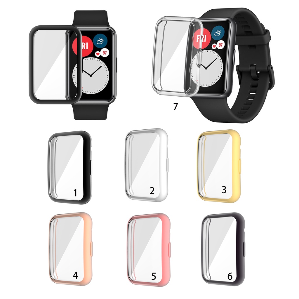 เคส TPU กันรอยหน้าจอ สำหรับ Huawei Watch Fit 2 3 4 Fit4 pro