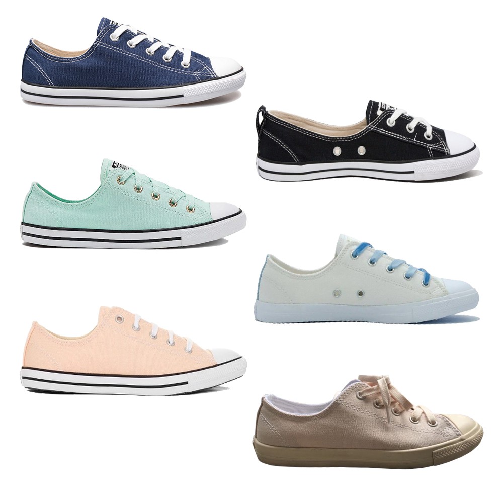 Converse รองเท้าผ้าใบผู้หญิง All Star Dainty Ox / Color Update Ox / June Ox / Nudy Ox / All Star Ballet Ox (6แบบ)