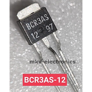 (2ตัว) BCR3AS , BCR3AS-12 , TRIAC 3A 600V ไตรแอค (รหัสสินค้า M00280)