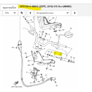 ไส้แฮนด์, ปะกับจุกปลายแฮนด์ เเท้ศูนย์ YAMAHA