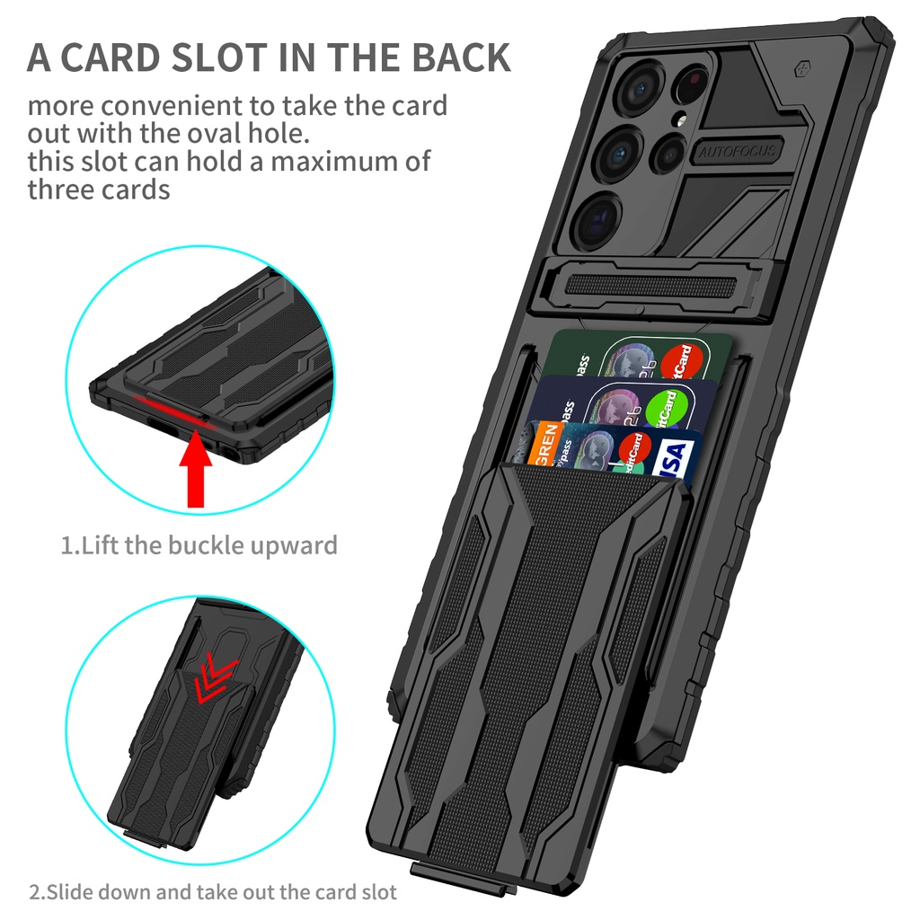 Hybrid Armor Shockproof Phone Case For Samsung Galaxy S24 รูปที่ 6