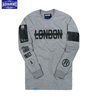 เสื้อยืด AQUANINE - LONDON ST LONG SLEEVE (สีTOPเทา)