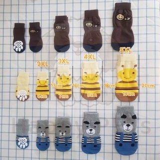 Happy PETs 🐾 Size 2XL-5XL ถุงเท้าสุนัขใหญ่ ถุงเท้าหมา [เลือกลายได้]🐾