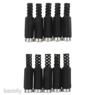 10Piece 5.5x2.5mm DC 5525 Power Jack Socket Female Connector Adapter Black