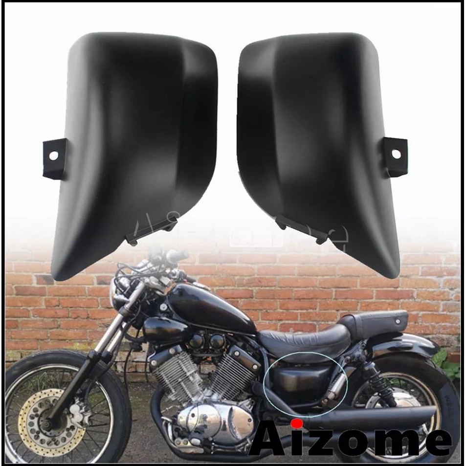 Cruisers รถจักรยานยนต์แบตเตอรี่ด้านข้าง Fairing สําหรับ Yamaha Virago XV535 XV400 XV 535 XV 400 ABS 