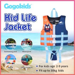 Gogokids เสื้อชูชีพลอยน้ํา สีส้ม สําหรับเด็กผู้ชาย 2-9 ปี