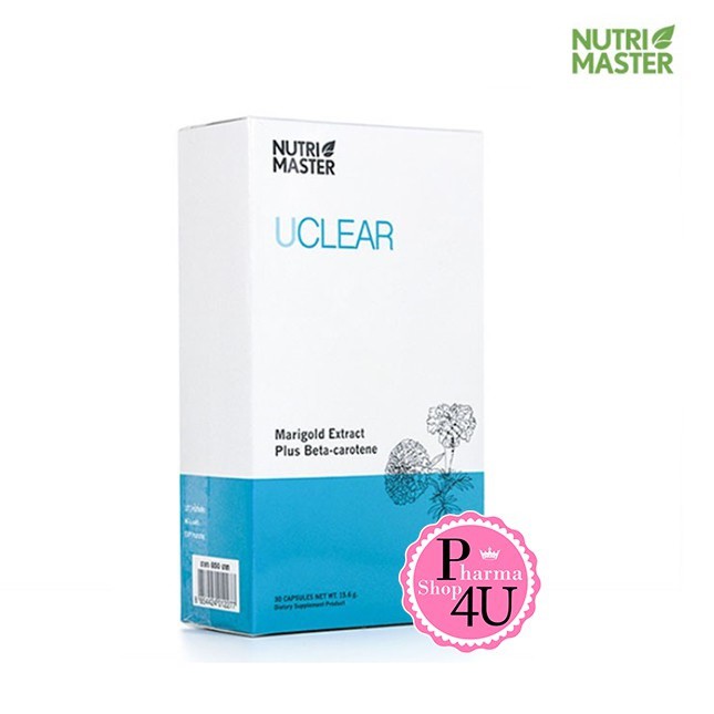 Nutrimaster UClear / Nutri Master นูทรี มาสเตอร์ ยูเคลียร์ มีลูทีน Lutein  30 แคปซูล