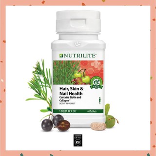 *นำเข้าจากอเมริกา🇺🇸* Nutrilite SHN Hair,Skin&amp; Nail Health USA บำรุงผิว เล็บ ผม 60แคปซูล Exp.09/23