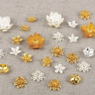 ชั้นเดียว / สองชั้น / สามชั้น ดอกบัว พลัม ต้อนรับ diy ทําจี้ลูกปัด / อุปกรณ์เครื่องประดับ แฮนด์เมด