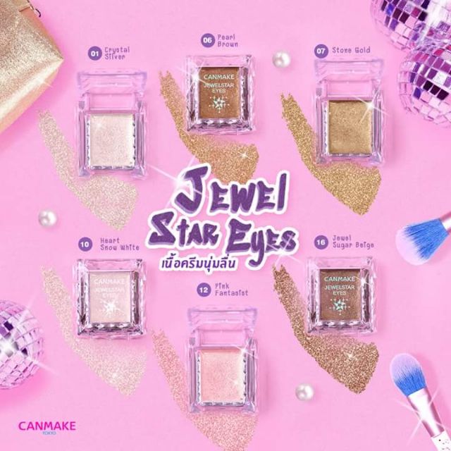 Canmake Jewel Star Eyes อายแชโดว เน อเน ยนน มล น ม Shimmer Shopee Thailand