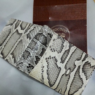 กระเป๋าสตางค์งูหลาแท้ python burmese wallet super grade