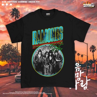 ราคาต่ำสุด!!เสื้อยืด พิมพ์ลาย ANNIVERSARY RAMONES BAND อันดับ 40 สําหรับ RAMONESS-3XL