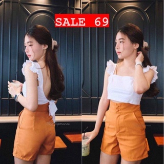 🔥ถูกที่สุด🔥กางเกงขาสั้นเอวสูงปิดพุง  (S-2XL)